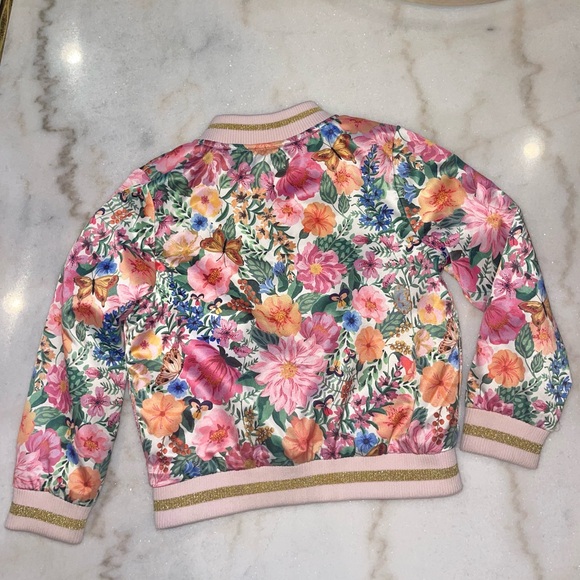 H&M + Angela McKay satin floral bomber jacket - Picture 5 of 5